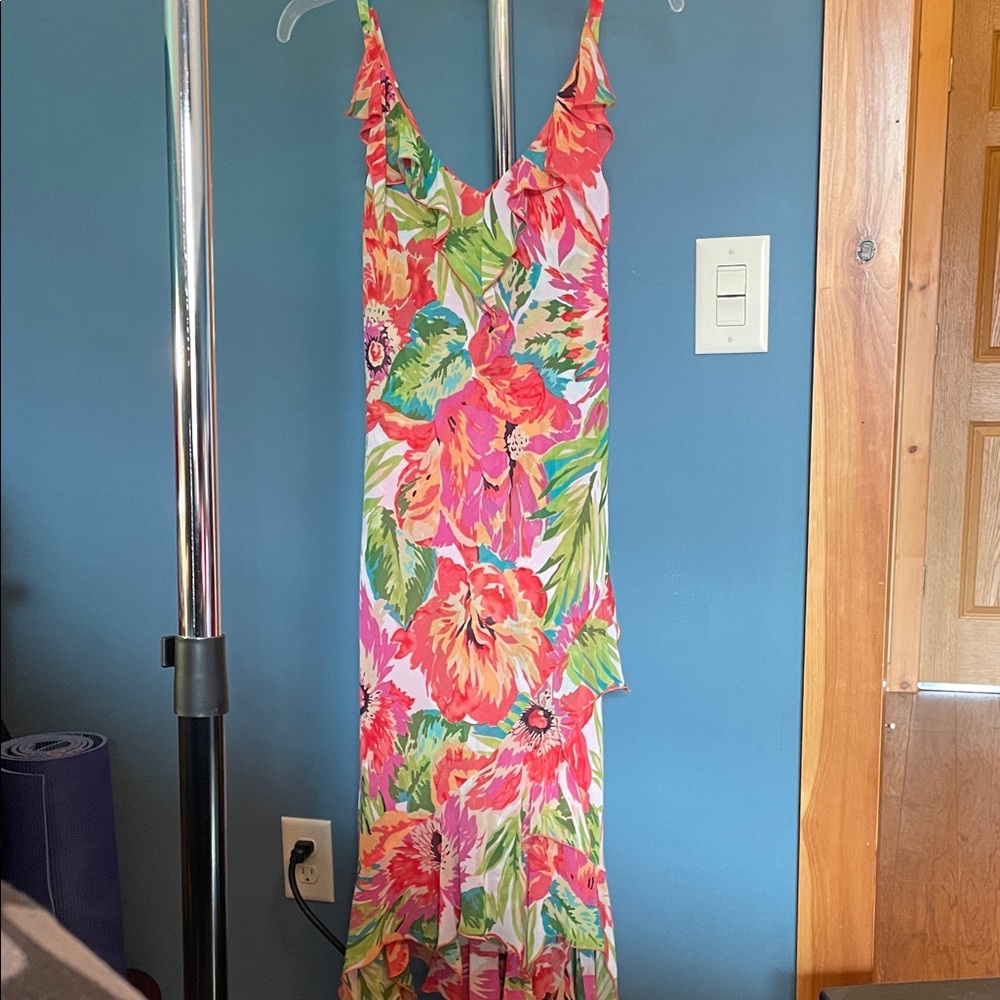 Bandolino Tropical Floral Maxi Dress